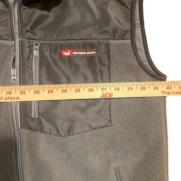 Southern Marsh Fieldtec Men's Full Zip Fleece Vest Size Small Black Outdoors - Picture 6 of 7